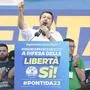 Matteo Salvini auf einer Parteiveranstaltung der Lega im September