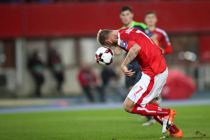 Marko Arnautovic konnte nach Zauberpass von David Alaba per Kopf ausgleichen.