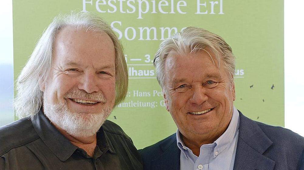 Zwei Erlkönige: Gustav Kuhn mit Hans Peter Haselsteiner, der die Festspiele Erl kräftig unterstützt 