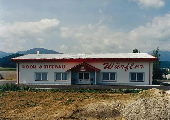 Würfler Bau in seinen Anfängen 