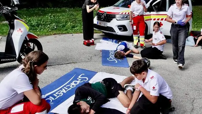 Rot-Kreuz-Jugend wurde mit realistischen Unfallszenarien konfrontiert.