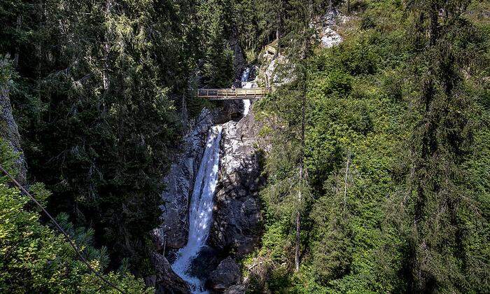 Mit 65 Metern Fallhöhe ist der Wasserfall der höchste in der Steiermark