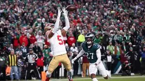 San Franciscos Demarcus Robinson gelang ein Touchdown 