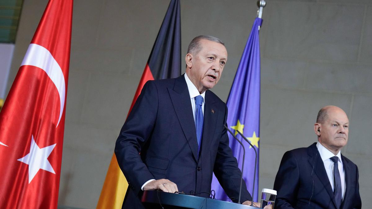 Recep Tayyip Erdoğan und Bundeskanzler Olaf Scholz