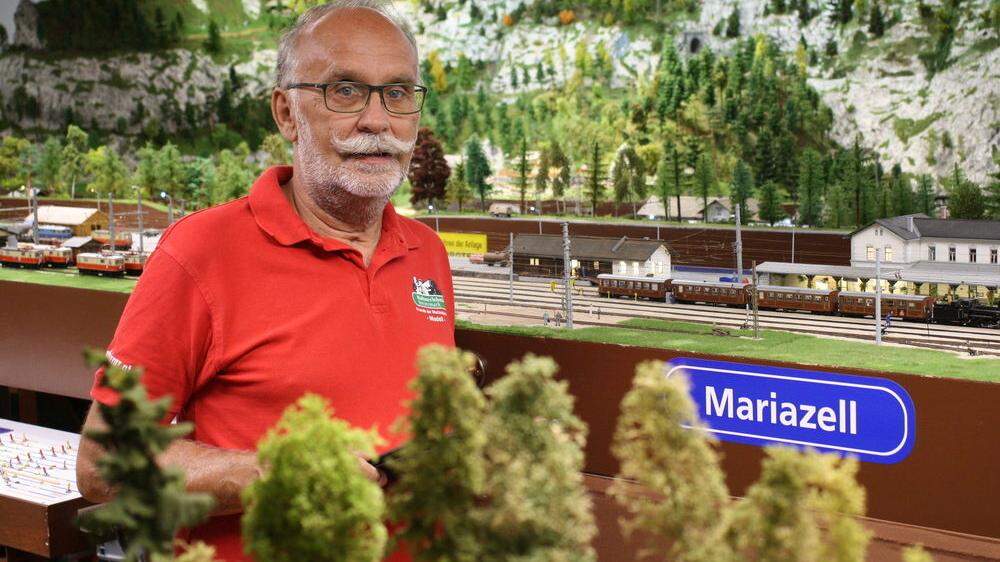 Sepp Kaufmann und seine Mini-Mariazellerbahn