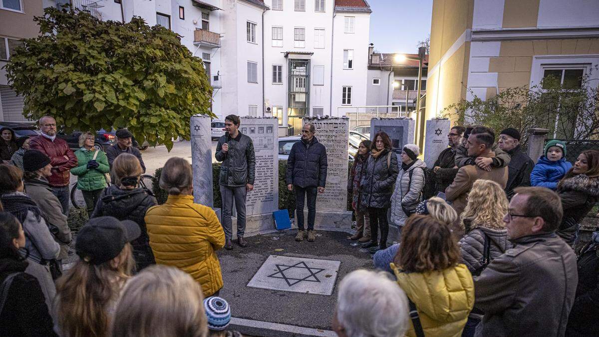 Gedenken an die Opfer der Novemberpogrome in Klagenfurt
