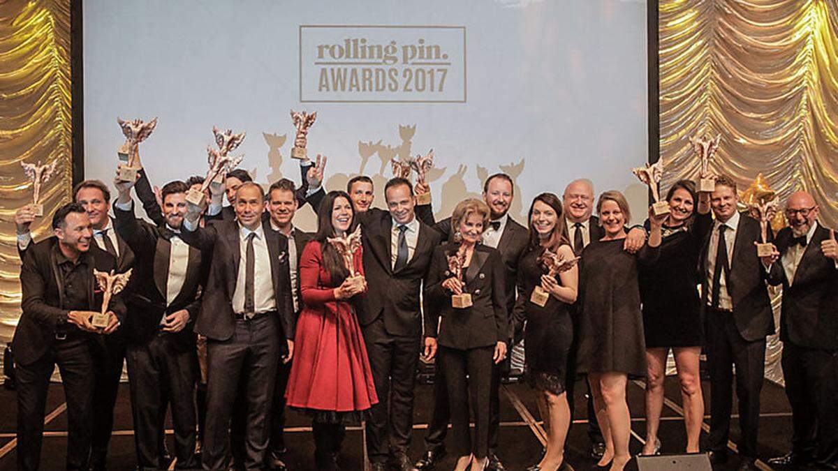 Die Gewinner der Gala auf dre Bühne