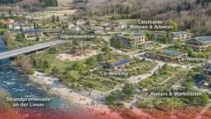 Eine Visualisierung des Grundstücks | Auf diesem Grundstück soll die Wasserstoff-Forschungsanlage entstehen. Die SPÖ sagte, dass man auch andere Möglichkeiten hat