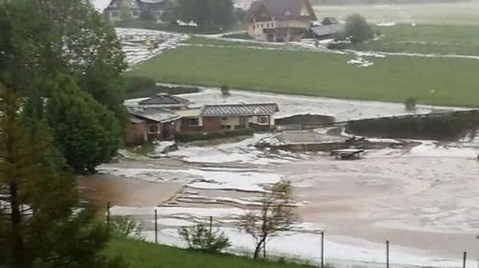 Platz 15: Ein großes Hagelunwetter ging im Juni über Fischbach und Strallegg nieder.