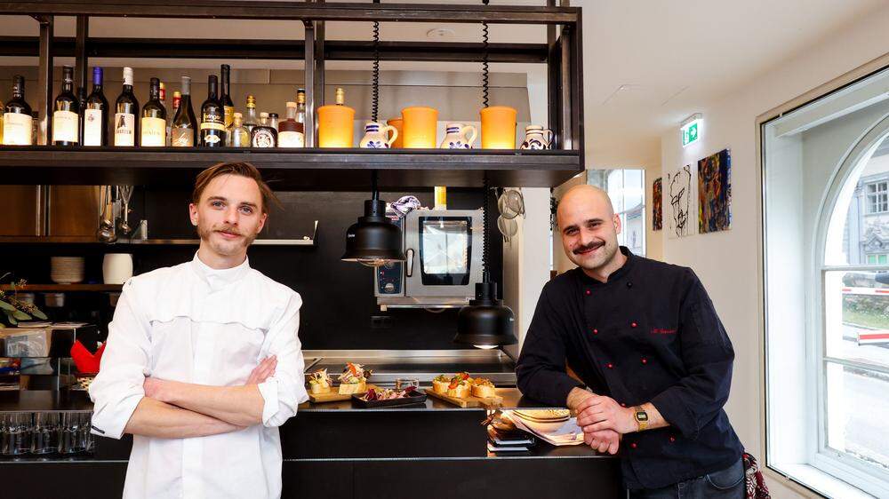 Schupfen das neue Lokal im Volkskundemuseum: „Gatto“ Gasser (rechts) und Küchenchef Bernhard Reischl