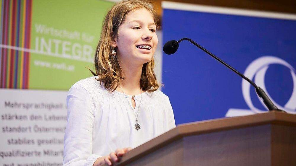 Emily aus Graz gewann Redewettbewerb &quot;Sag's Multi&quot;