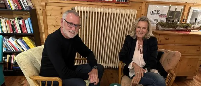 Theaterleiter Peter Faßhuber mit Andrea L’Arronge