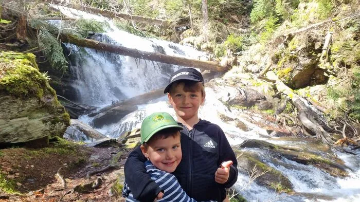 Felix und Leo waren vor Kurzem am Sulmwasserfall.