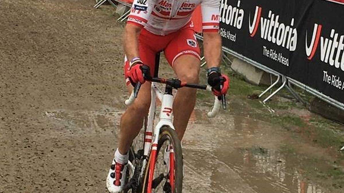Hermann Mandler bei der Radcross-EM in Belgien