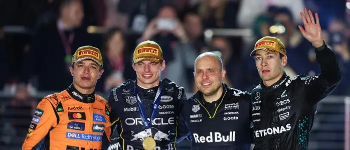 Im Jahr 2025 feierten Max Verstappen und Gianpiero Lambiase noch gemeinsam den Sieg in Las Vegas 