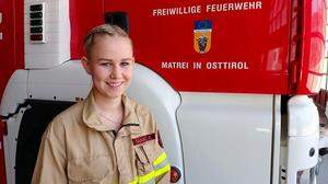 Agnes Ranacher ist einer von fünf Feuerwehrfrauen in Matrei. Sie will Zugskommandantin werden 