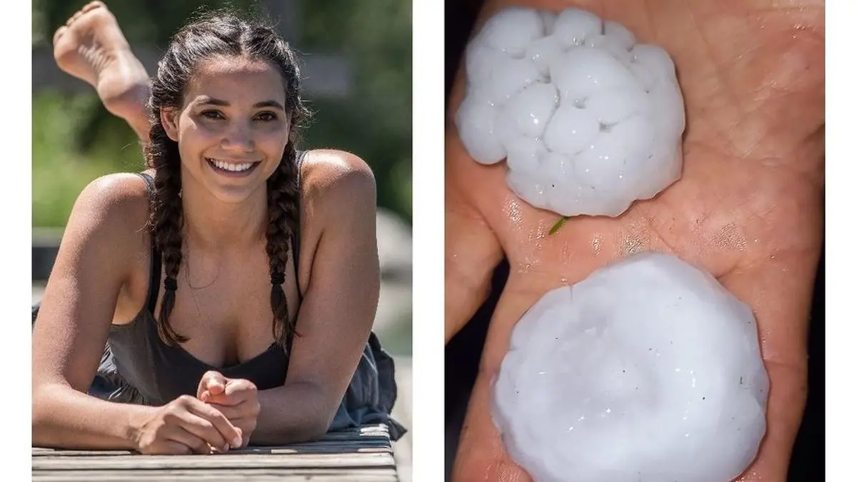 Sonne und Hagel - nebeneinander in der Steiermark