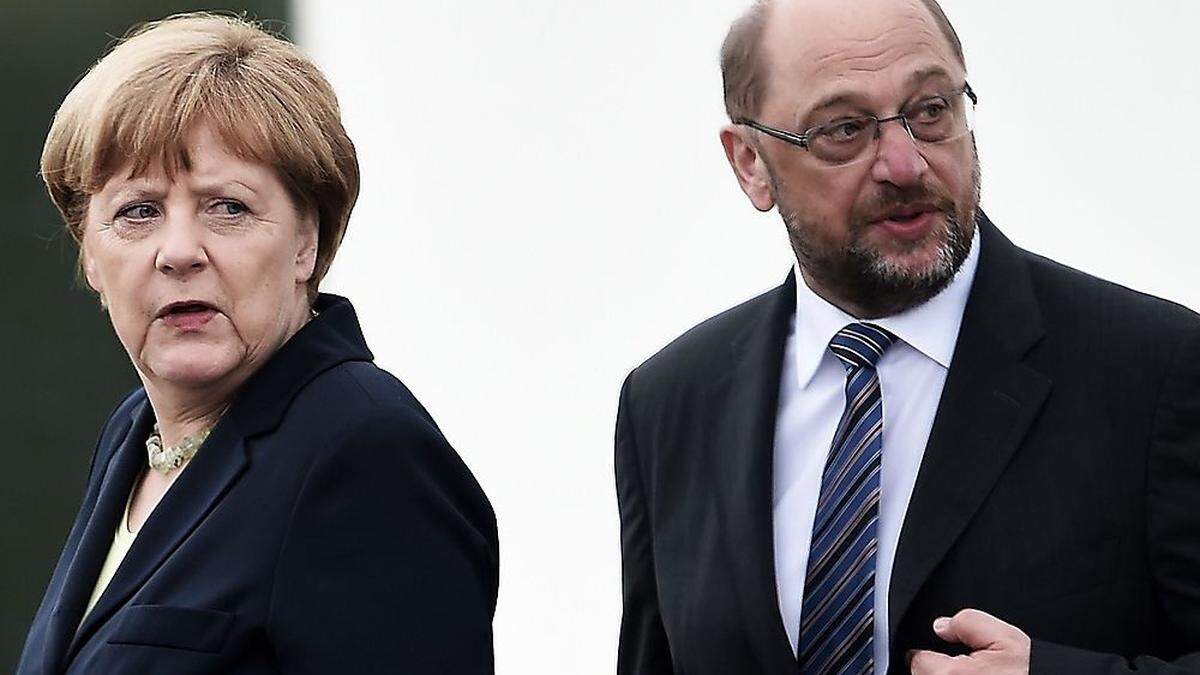 Merkel, Schulz