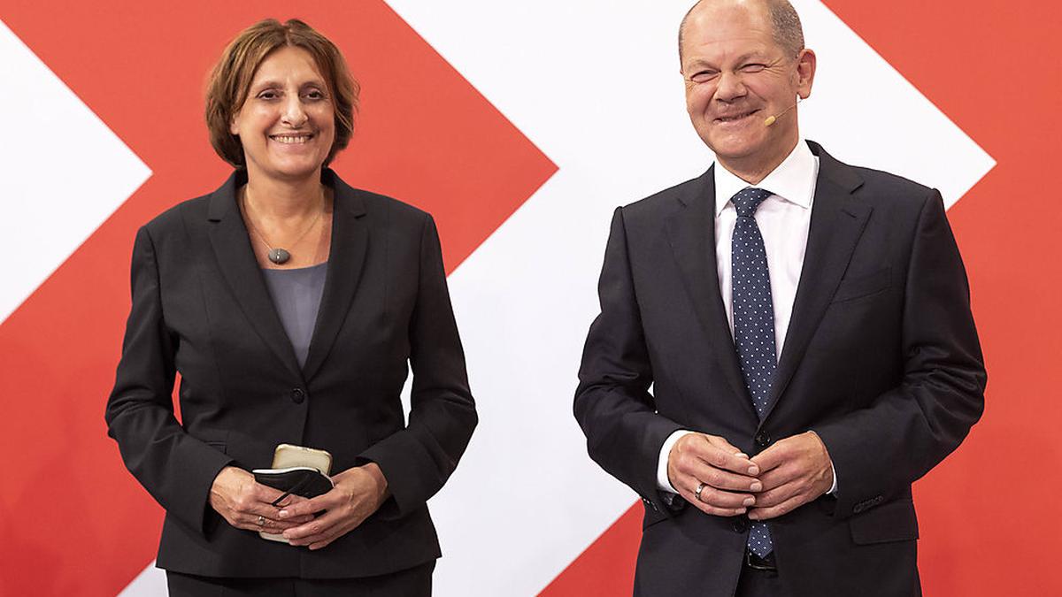 Britta Ernst und Olaf Scholz