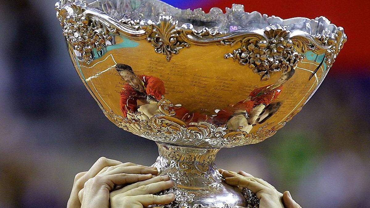 Die Davis-Cup-Trophäe