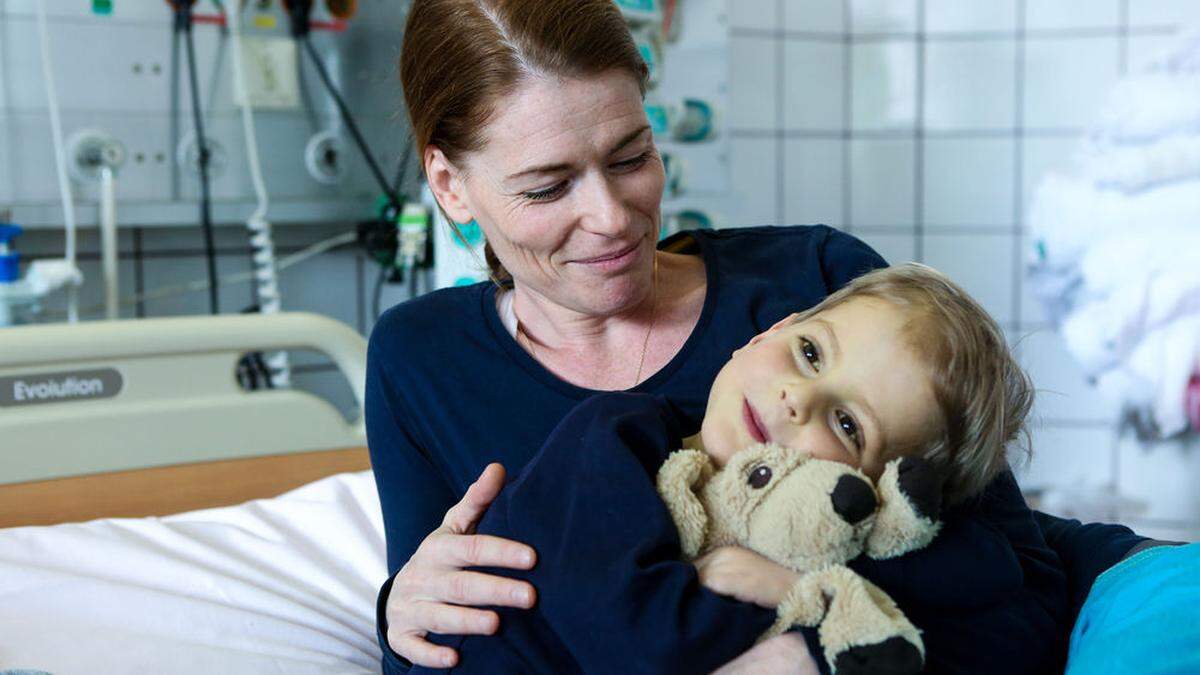 Johannes ist noch immer auf der Intensivstation der Grazer Kinderklinik