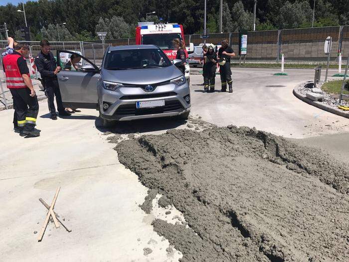 Das Auto musste geborgen werden