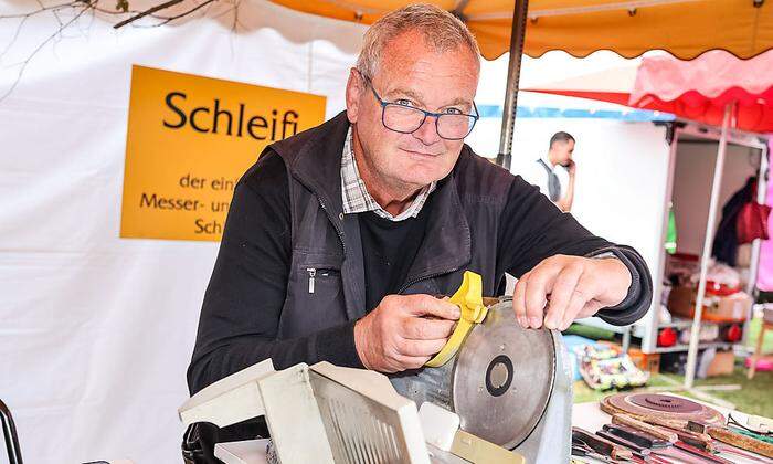 Horst Geiger und sein "Schleifi"