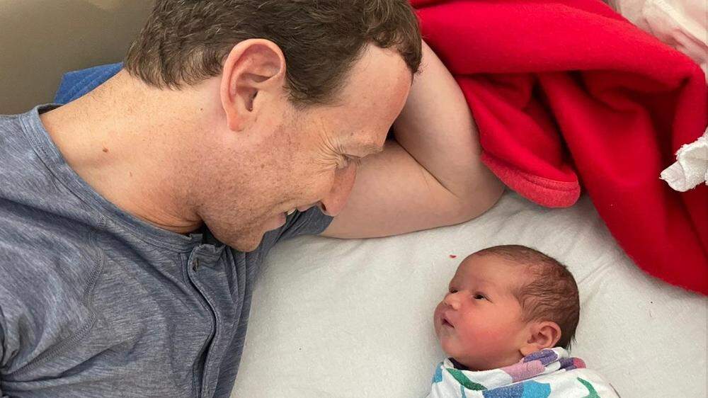 Zuckerberg mit Tochter Aurelia