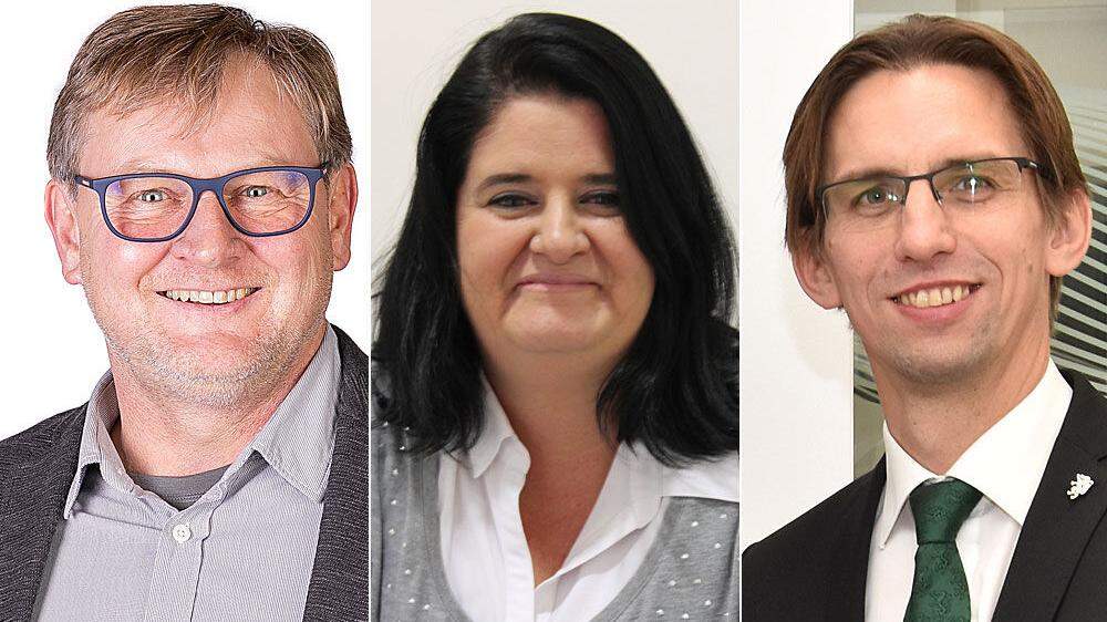 Alois Zettel, Manuela Kelz und Joachim Schnabel gehen als Spitzenkandidaten in die Wahl