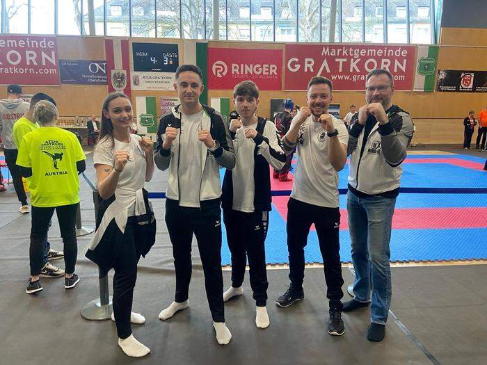 Die Athletinnen und Athleten des Atus Kickboxclub Köflach