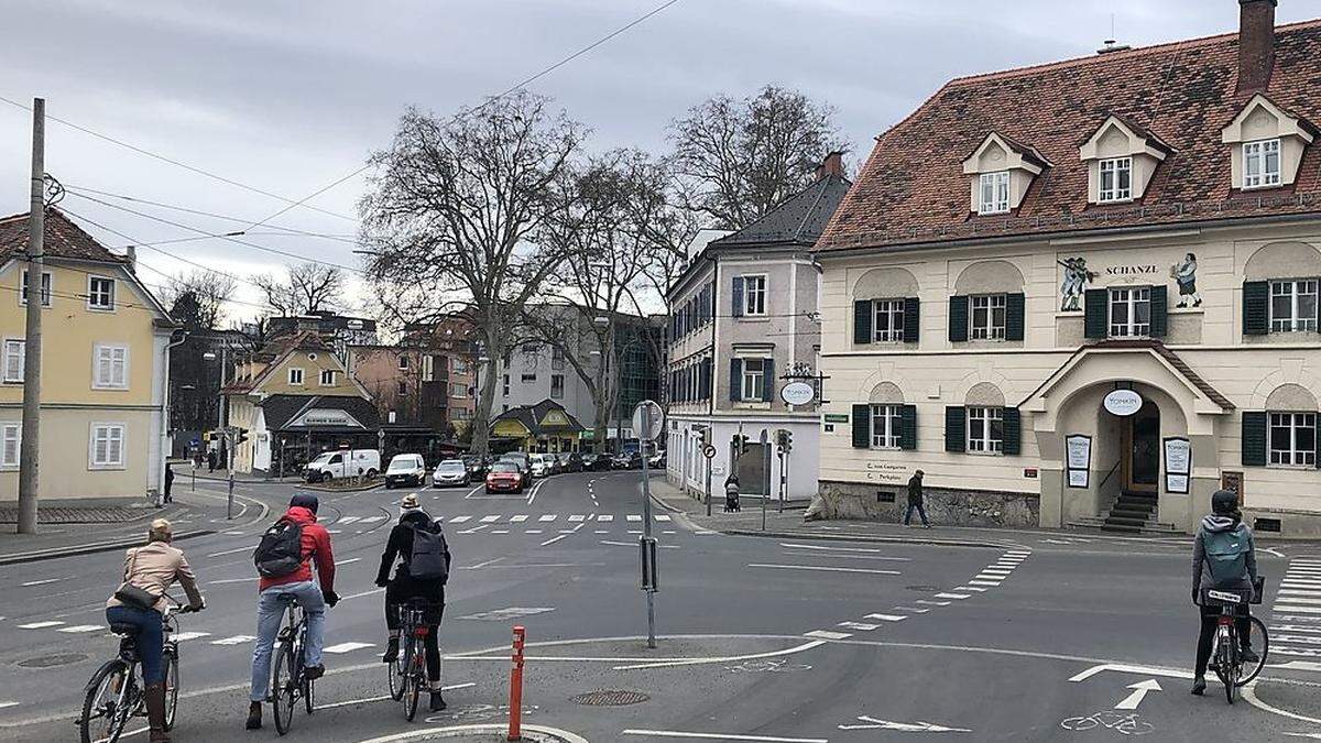 Am Leonhardplatz in Graz kam es zum folgenschweren Streit