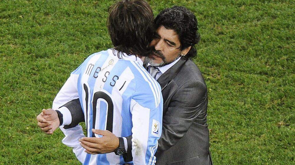Diego Maradona betreute von Oktober 2008 bis Juli 2010 die argentinische Nationalmannschaft.
