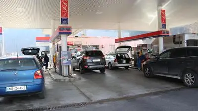 Tankstelle in Slowenien