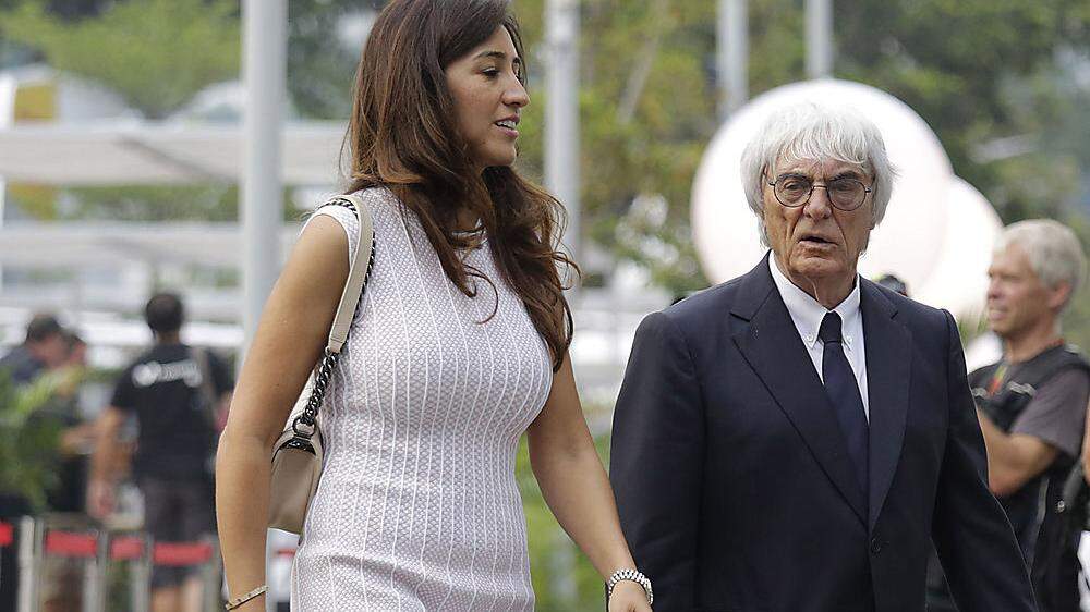 Bernie Ecclestone mit seiner Frau Fabiana Flosi