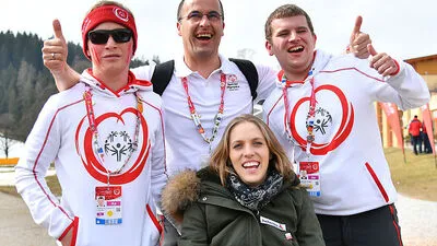 Kira Grünberg und die Athleten hatten jede Menge Spaß