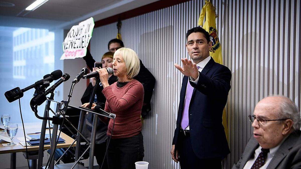 Zwischenfall bei Pressekonferenz in Venezuelas Botschaft in den USA