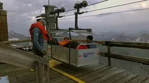 Die Seilbahn dient auch für Rettungseinsätze