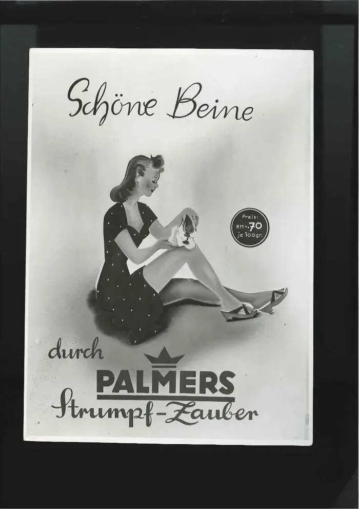 Alte Palmers-Werbung für den „Strumpf-Zauber“