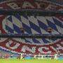 Die Champions-League-Begegnung des FC Bayern gegen Atletic Madrid vor leeren Rängen.