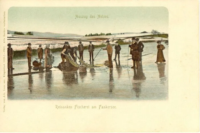 Reinanken-Fischerei, Faaker See, 1902