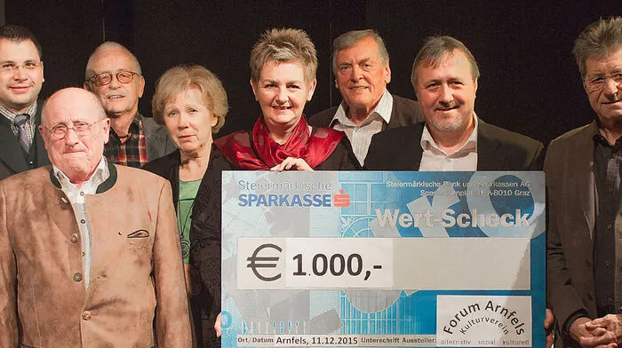 Spendenübergabe an Steirer helfen Steirer in Arnfels