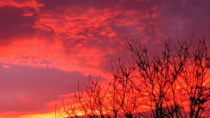 Überall in der Steiermark "brennt" in diesen Tagen der Himmel.
