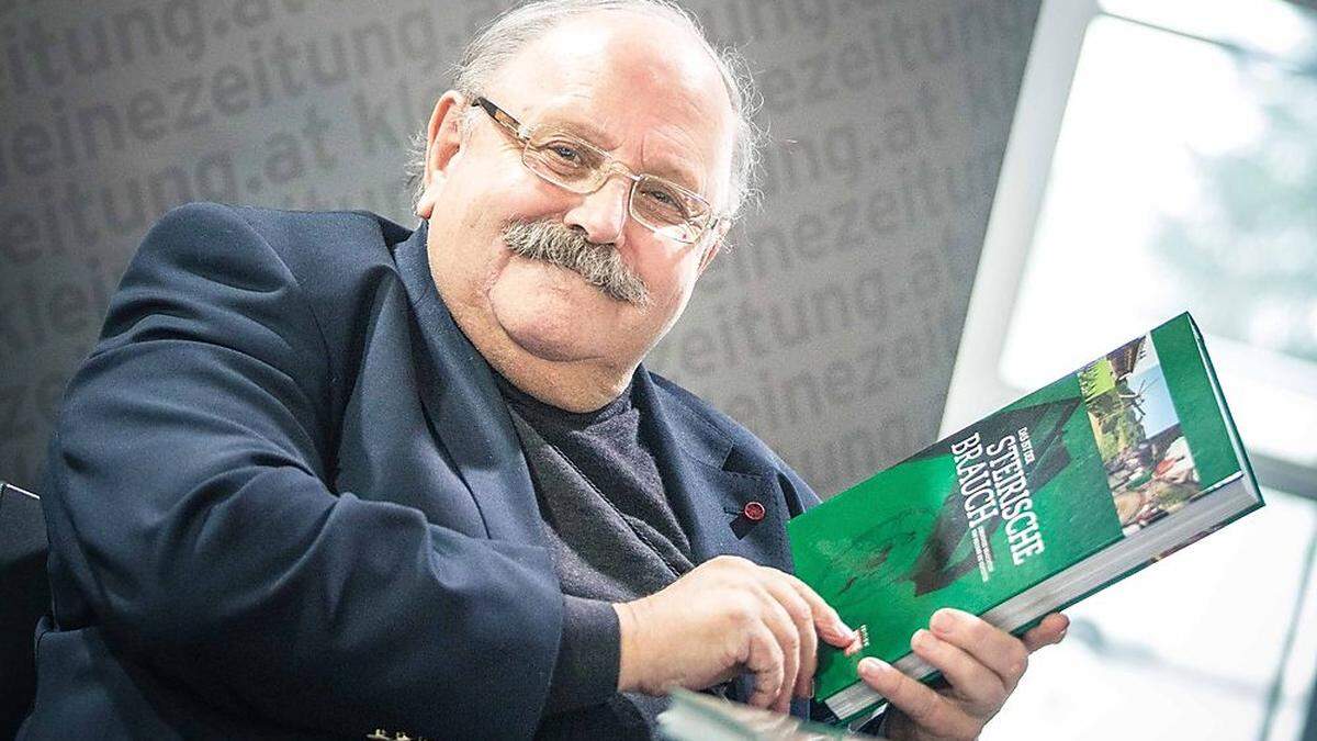 Günther Jontes ist Autor vieler Bücher – unter anderem „Der Steirische Brauch“ und „Vor tausend Jahren“ über das Stift Göss in Leoben