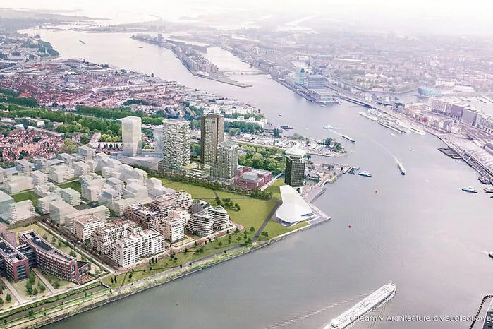 Die Strabag-Tochter Züblin erhielt in Amsterdam den Zuschlag für ein 100-Millionen-Projekt: Am Fluss ist bis 2020 ein Hotel-, Wohn- und Konferenzzentrum im Entstehen.