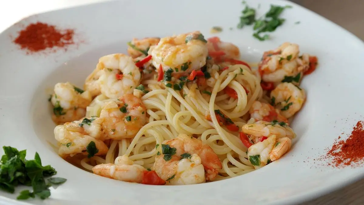 Rezept: Bärlauchnudeln mit Garnelen