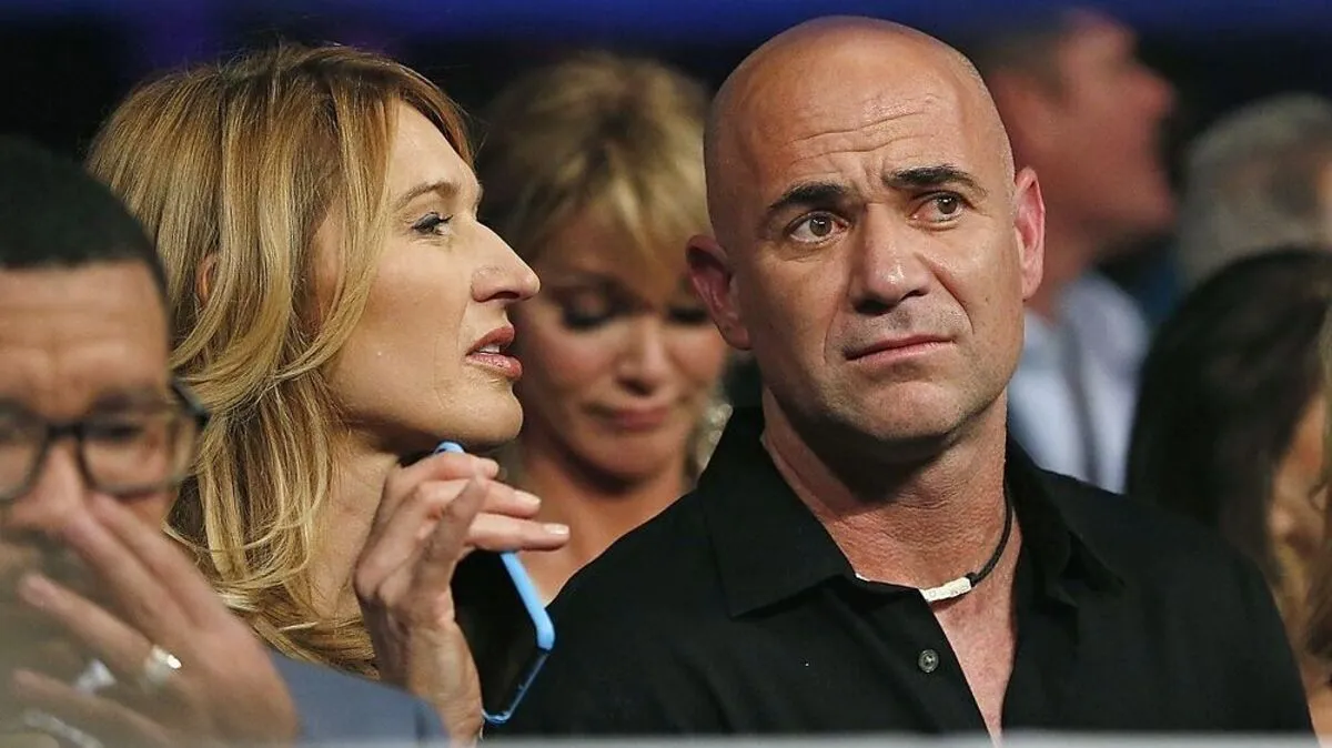 Andre Agassi mit Ehefrau Steffi Graf