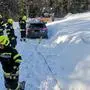 Einer der zahlreichen Einsätze im Schnee für die FF St. Radegund am Sonntag