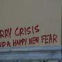 Ein Graf­fi­to in Athen aus dem Jahr 2008 macht gerade wieder die Runde im Netz