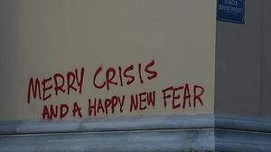 Ein Graf­fi­to in Athen aus dem Jahr 2008 macht gerade wieder die Runde im Netz