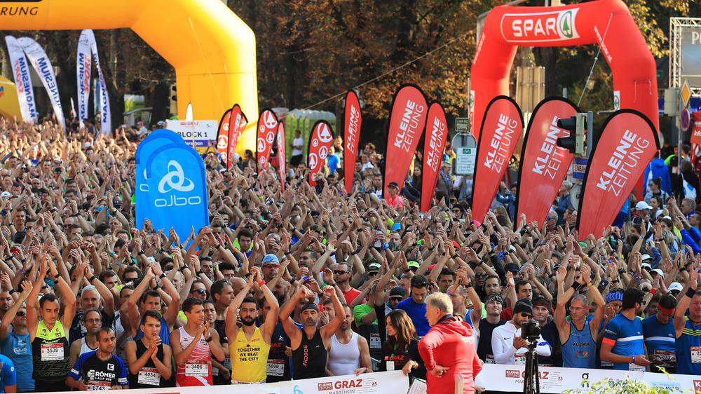 Der Graz Marathon wartet im Oktober auf die Läufer 